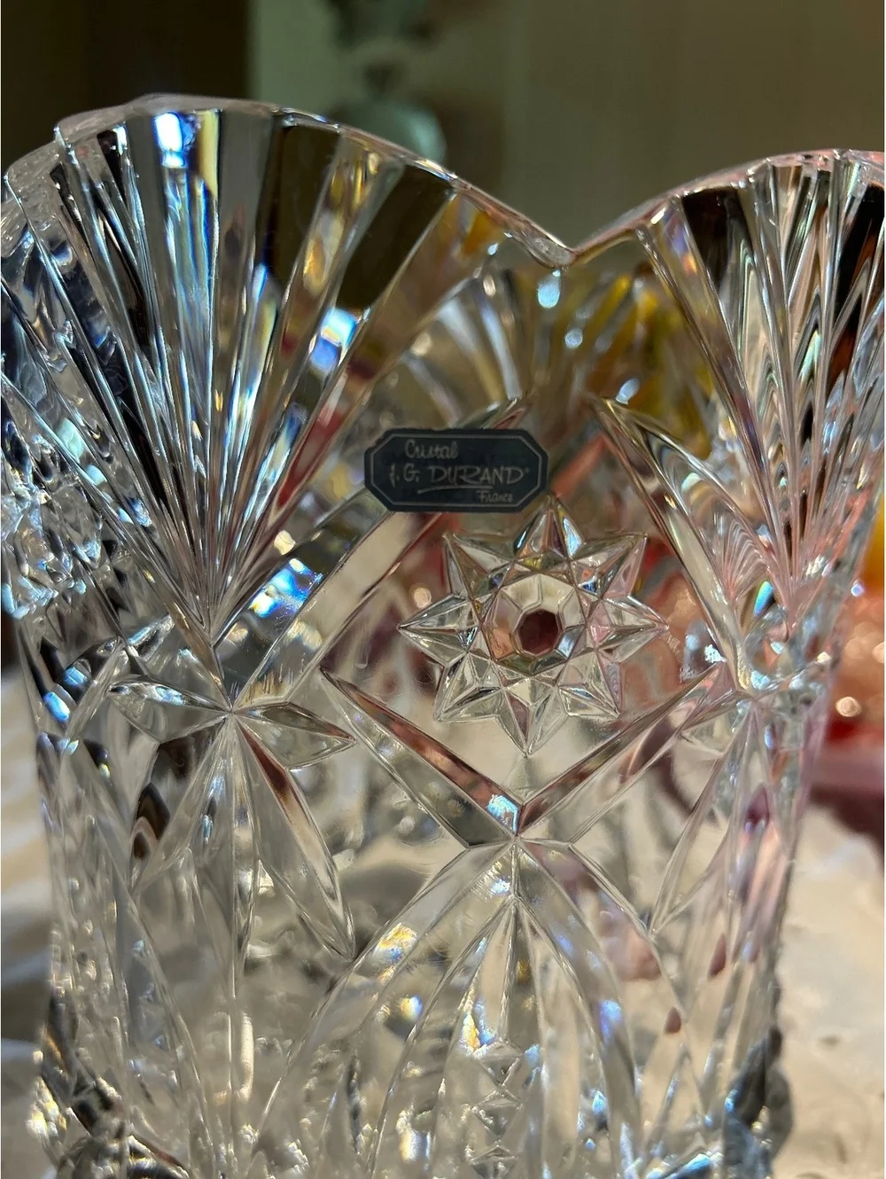 ready  THE ANTIQUE YARD Vintage JG Durand 'Vincennes' Crystal Champagne Cooler